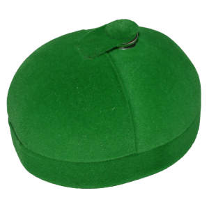 1236 Футляр "кружок на кнопке" зеленый универсальная прорезь