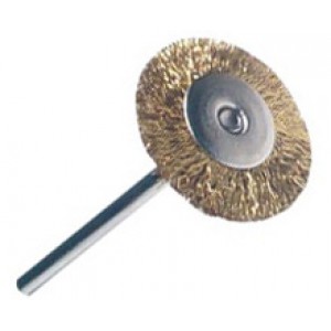 Крацовка радиальная на держателе латунная диаметр 19 мм