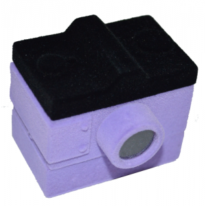 1400 Футляр "фотоаппарат" фиолетовый универсальная прорезь